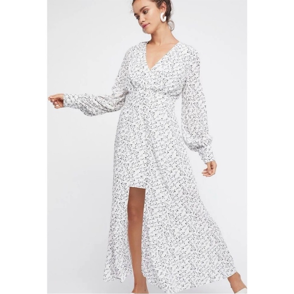 Free People Walk Me Home Duster Maxi Dress Size 2